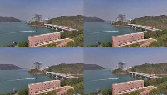 香港离岛区港珠澳大桥高清在线视频素材下载