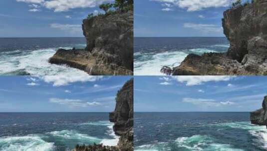 印度尼西亚努沙佩尼达岛海岸线自然风景高清在线视频素材下载