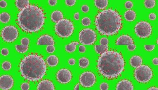 病毒病菌绿幕高清在线视频素材下载