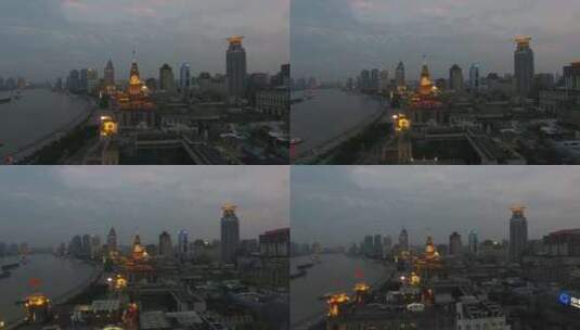 上海外滩建筑高清在线视频素材下载