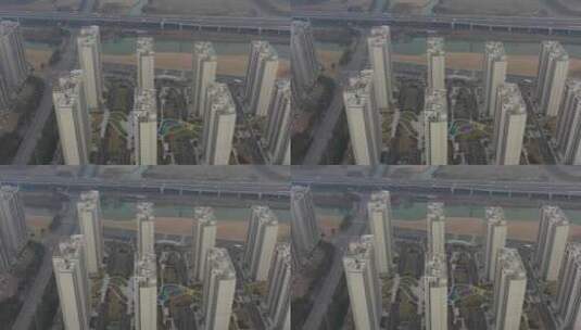 4K苏州无人机航拍建筑群小区高清在线视频素材下载