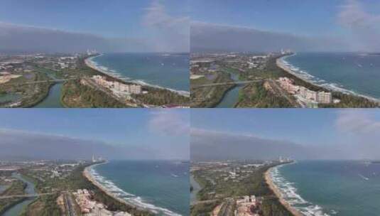 三亚海棠湾航拍高清在线视频素材下载