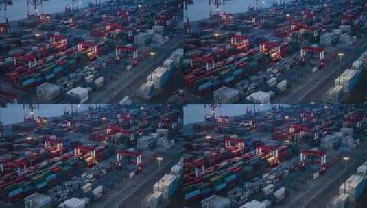 悟3-8k航拍港口码头高清在线视频素材下载