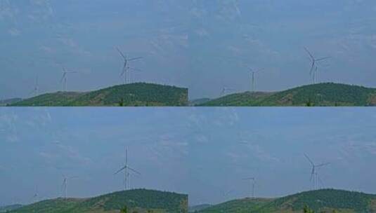 风能发电风车能源循环经济高清在线视频素材下载