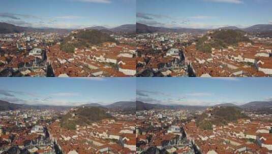 奥地利格拉茨市景高清在线视频素材下载