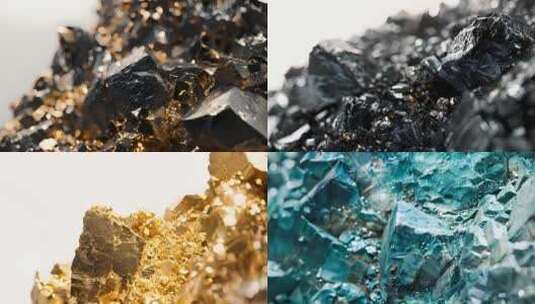 黑金矿石高清在线视频素材下载