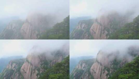 安徽黄山风景区云雾云海风光高清在线视频素材下载