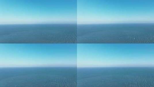 蓝色大海航拍唯美大海蓝天海天一色海天一线高清在线视频素材下载