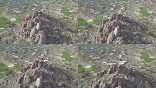 航拍高山石雕的视频高清在线视频素材下载