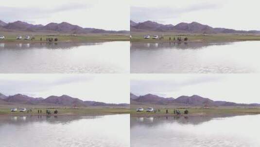 西藏阿里北线一错再措 高原湖泊高清在线视频素材下载