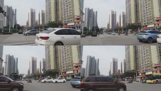 广西玉林市区街景03高清在线视频素材下载