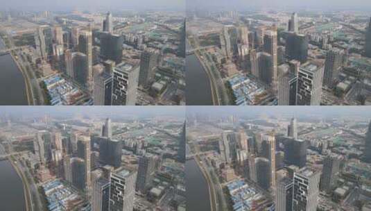 城市建设航拍高清在线视频素材下载