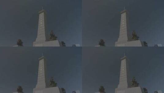 抗美援朝纪念塔LOG高清在线视频素材下载