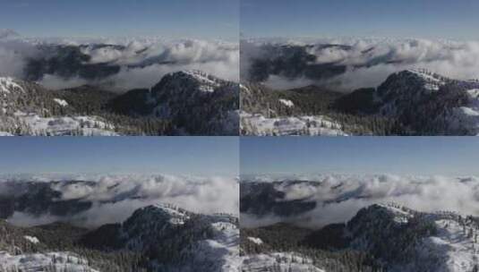 加拿大山脉中的山谷高清在线视频素材下载