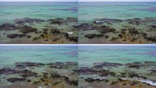 小小的海浪和清澈的水高清在线视频素材下载