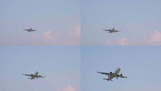 深圳航空-飞机从天空飞过高清在线视频素材下载