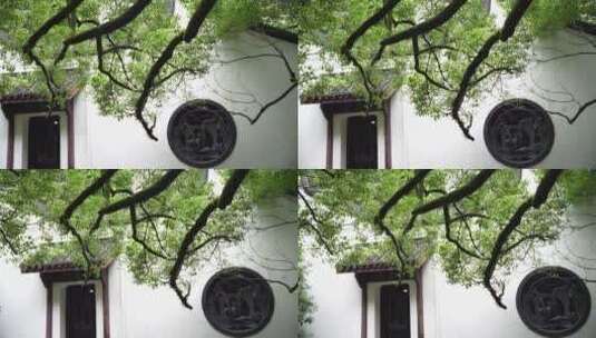 杭州西湖景区虎跑公园李叔同弘一法师纪念馆高清在线视频素材下载