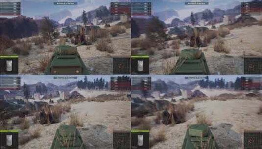 坦克游戏高清在线视频素材下载