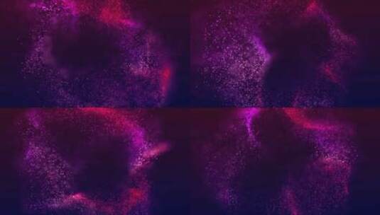 紫色粒子波动高清在线视频素材下载