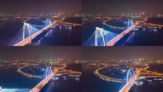 南宁青山大桥延时视频高清在线视频素材下载