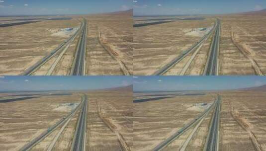 甘肃G312和G30连霍高速公路交通高清在线视频素材下载