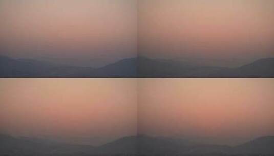 山上日出阳光云朵延时山峰风景早上太阳升起高清在线视频素材下载