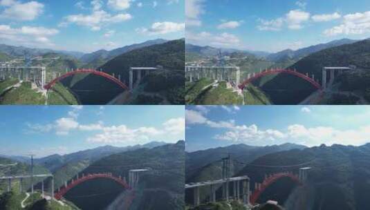 桥梁修建高清在线视频素材下载