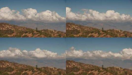 山顶的云层运动延时景观高清在线视频素材下载