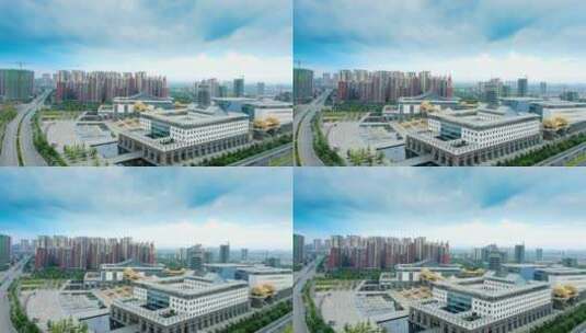 广西桂林市一院两馆城市环境高清在线视频素材下载