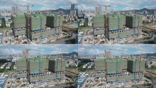 深圳市第二儿童医院航拍高清在线视频素材下载