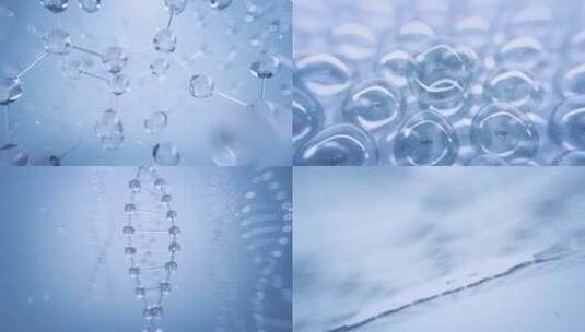 蓝色细胞DNA精华因子 3D动画视频素材高清在线视频素材下载