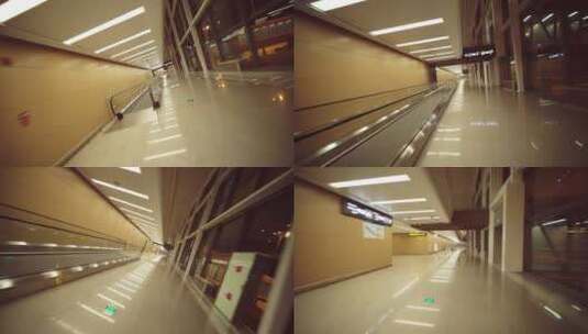 胶东机场内部空镜高清在线视频素材下载