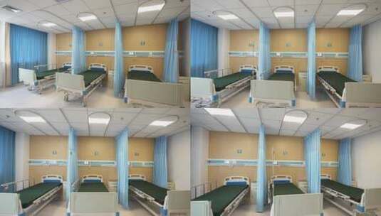 医院空镜 医院走廊高清在线视频素材下载