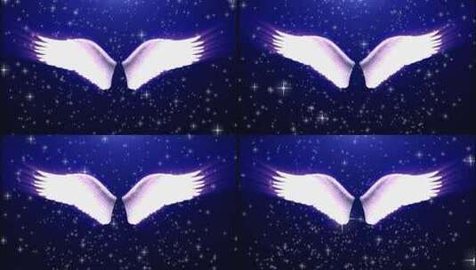 天使之翼漂亮背景视频素材高清在线视频素材下载