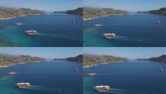 海上航行的船高清在线视频素材下载