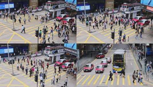 香港人群高清在线视频素材下载