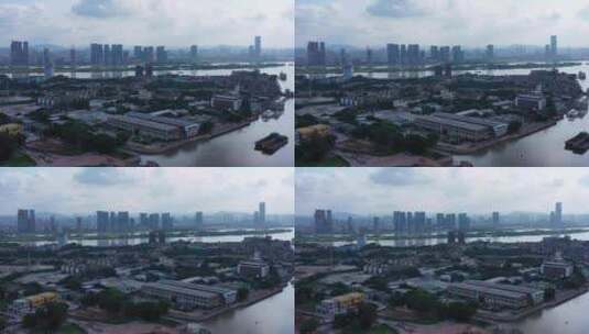 广州海珠黄埔滩蓝天-3高清在线视频素材下载
