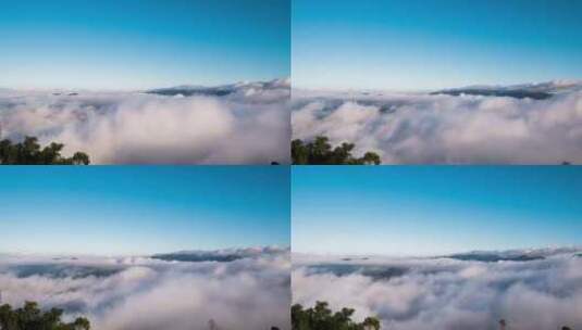 山顶云海云雾延时拍摄高清在线视频素材下载