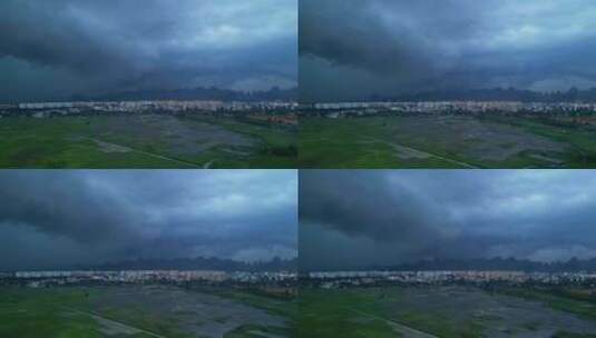 桂林水平雷暴积雨云气候高清在线视频素材下载