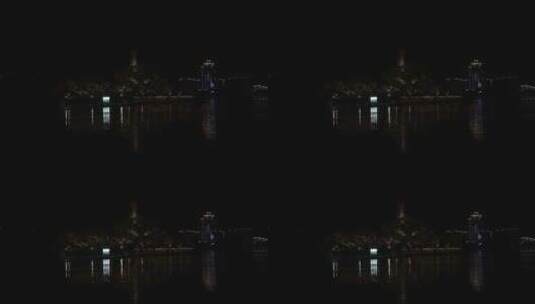温州江心屿夜景风光高清在线视频素材下载