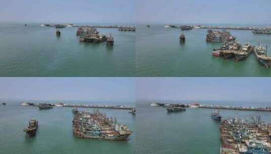 航拍泉州深沪湾港口码头高清在线视频素材下载