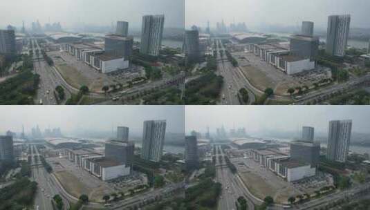 广州国际采购中心建筑外观高清在线视频素材下载