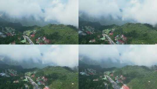 江西庐山牯岭镇自然风景航拍【4K60】高清在线视频素材下载