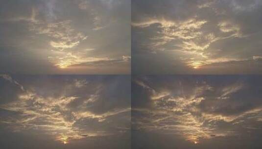 日落时的云高清在线视频素材下载