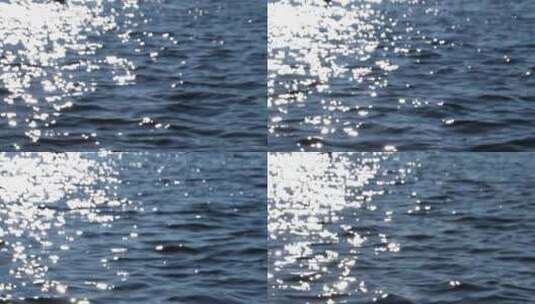 波光粼粼的水面河面湖面水波纹高清在线视频素材下载