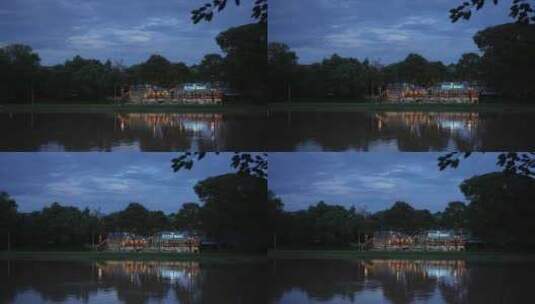 湄公河河流江畔江边晚霞落日高清在线视频素材下载