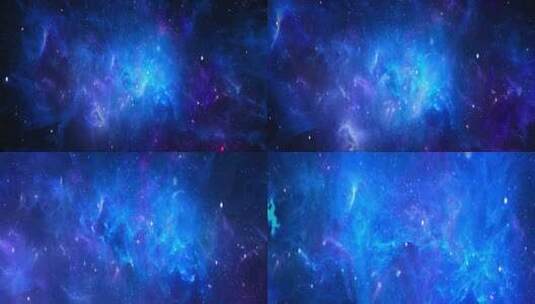 8K唯美粒子星云宇宙星空大屏舞台背景2-11高清在线视频素材下载