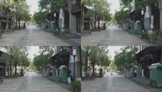 南京老门东风景区古建筑慢镜头无人空镜素材高清在线视频素材下载