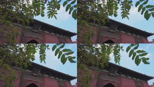 山西大同善化寺历史建筑高清在线视频素材下载