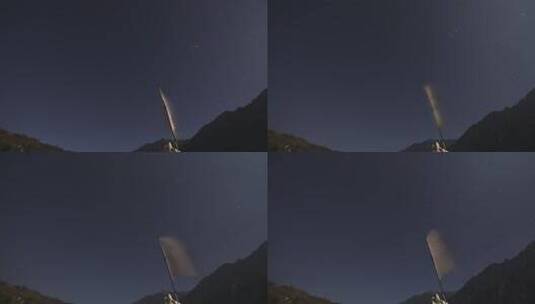 夜晚星空延时高清在线视频素材下载